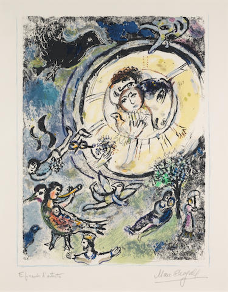 The Magic Flute III by Marc Chagall