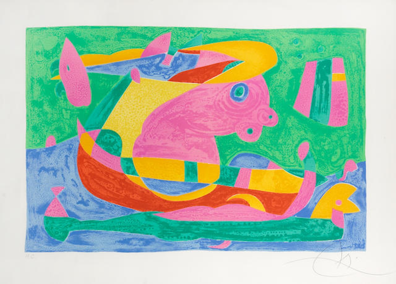 Plate XIII, from Ubu Roi by Joan Miró