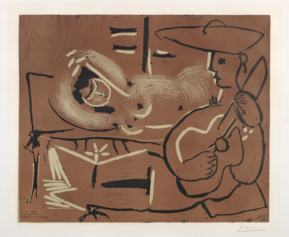 L'Aubade, avec guitariste by Pablo Picasso