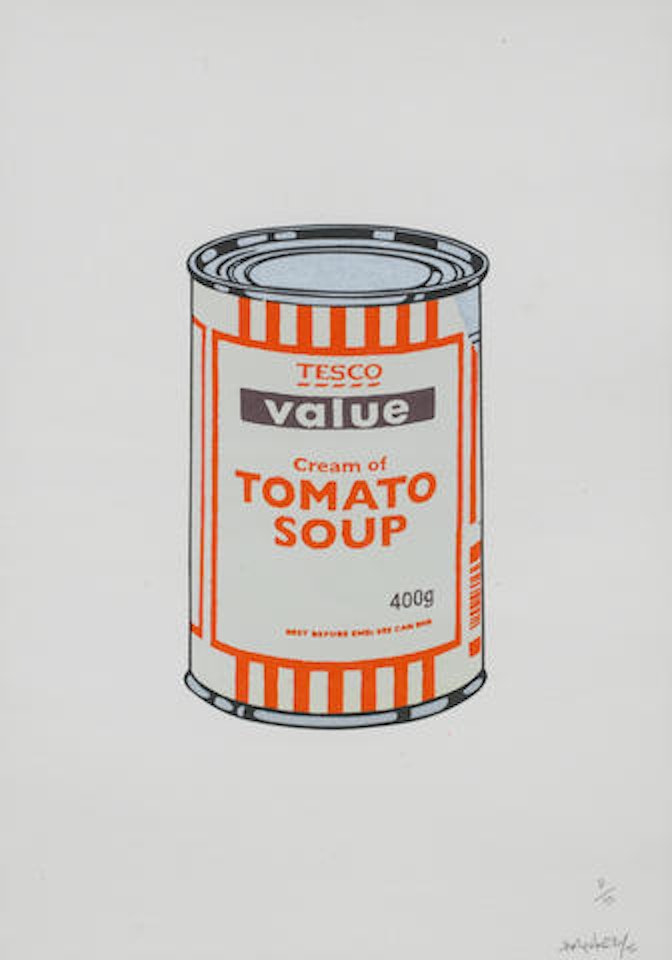 Soup Can (Mint/Orange/Brown) by Banksy