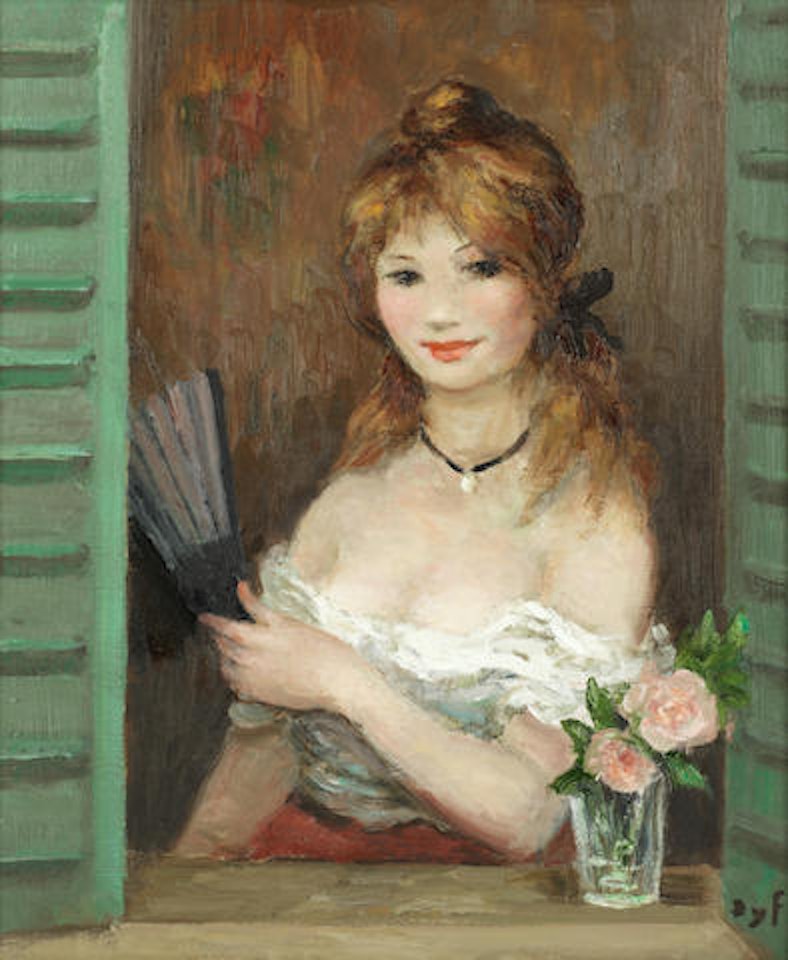 Jeune femme rousse by Marcel Dyf