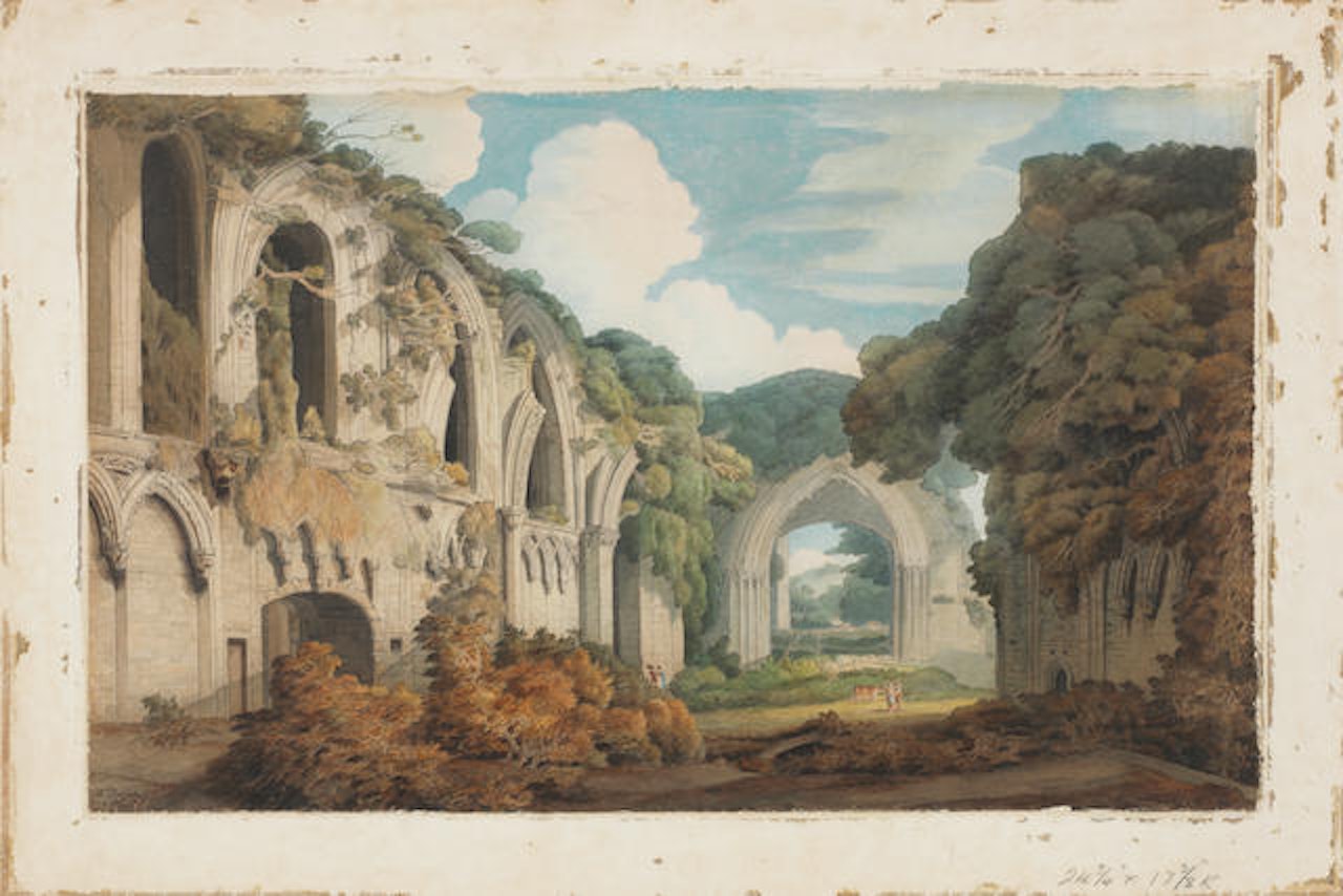 The Lady Chapel of Glastonbury Abbey by Francis Towne
