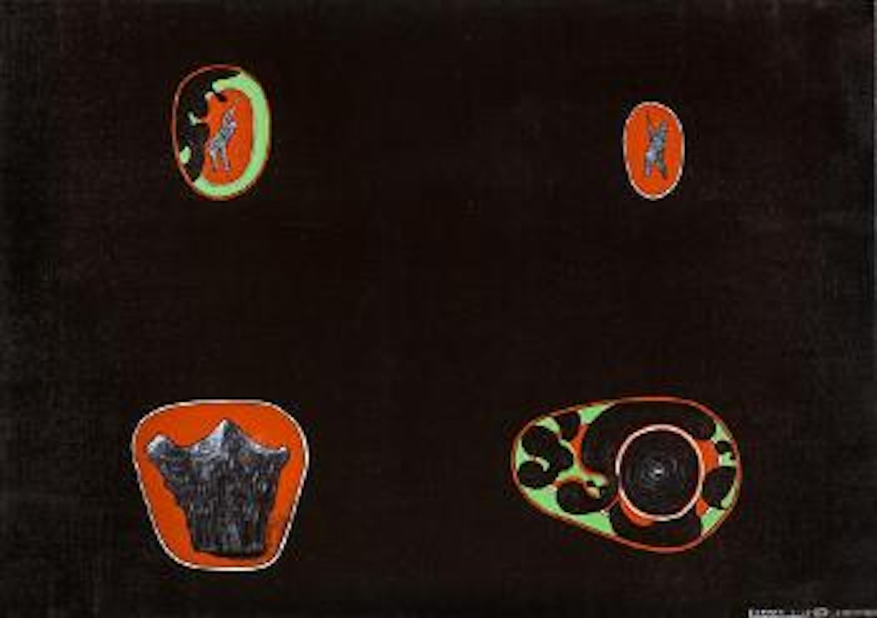 Button Eyes by Shane Cotton