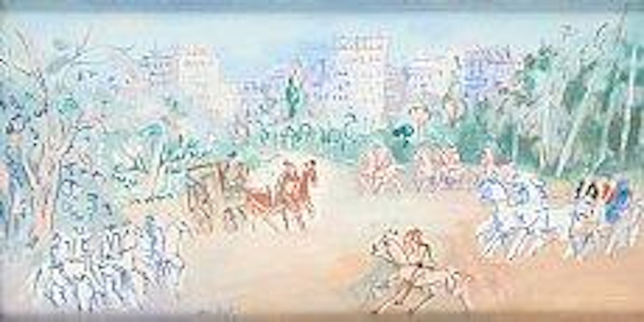 Calèches et cavaliers by Jean Dufy
