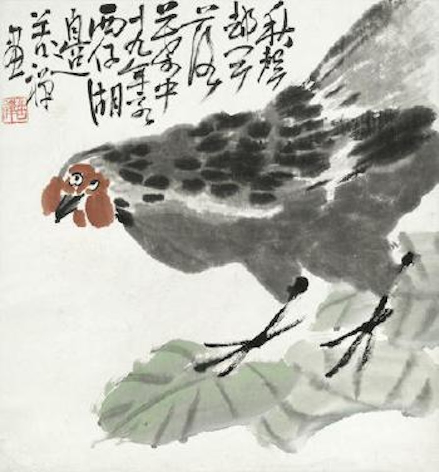 Hen by Li Kuchan