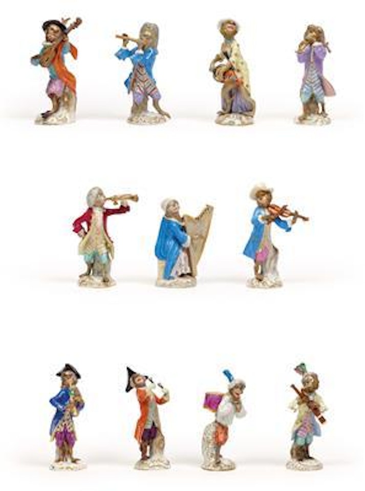 Affenkapelle des Grafen Brühl - The Monkey Orchestra by Johann Joachim Kändler
