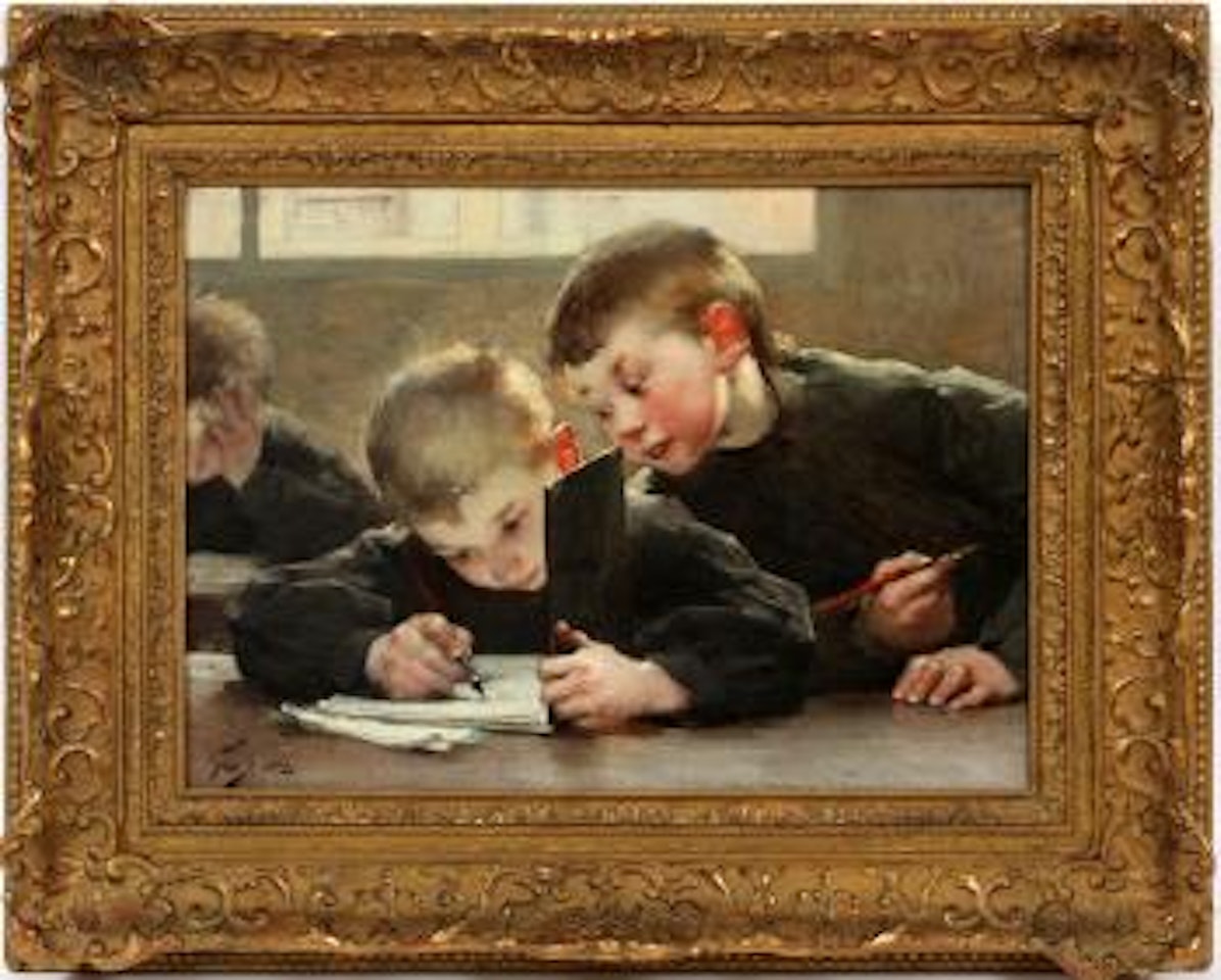School Days by Henry Jules Jean Geoffroy