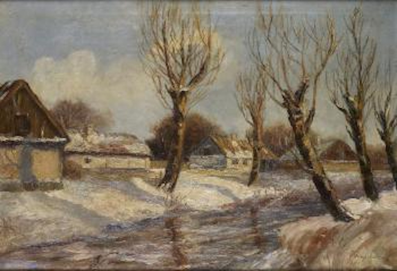 Paysage de campagne by Georgij Aleksandrovic Lapschin