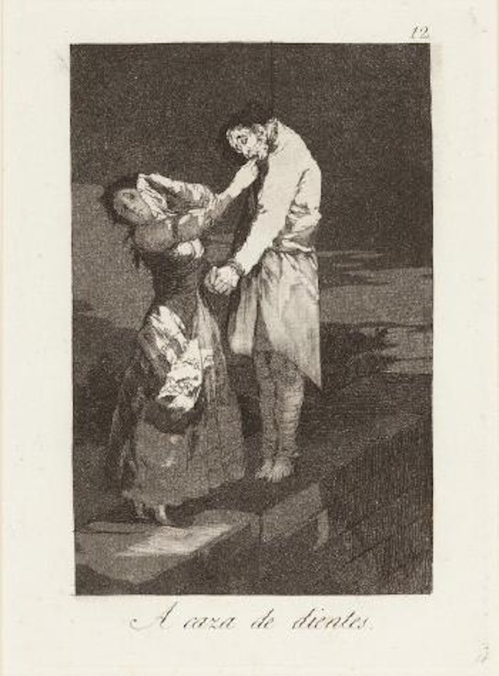 A caza de Dientes by Francisco José de Goya