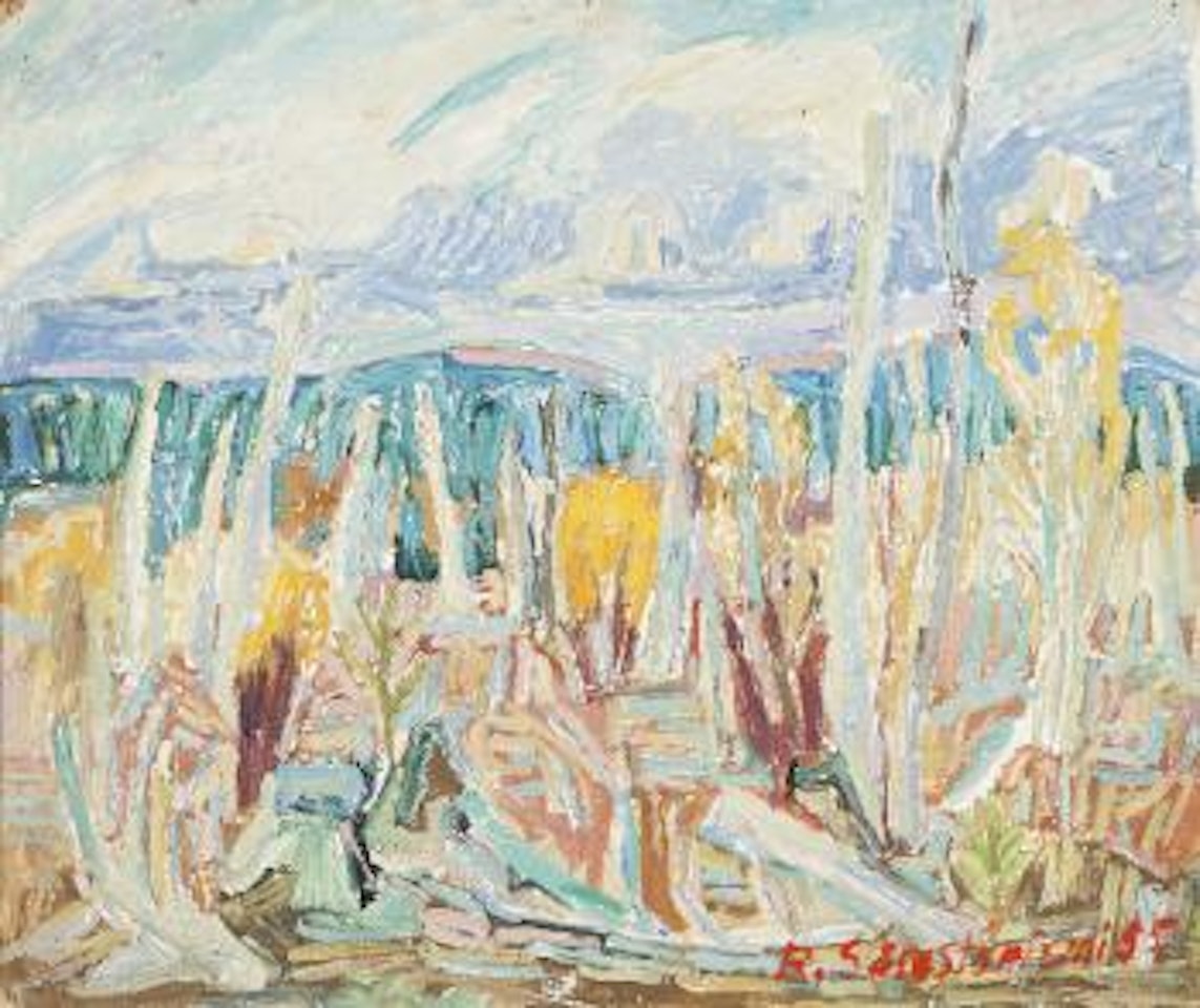 Autumn landscape in Lapland by Reidar Särestöniemi