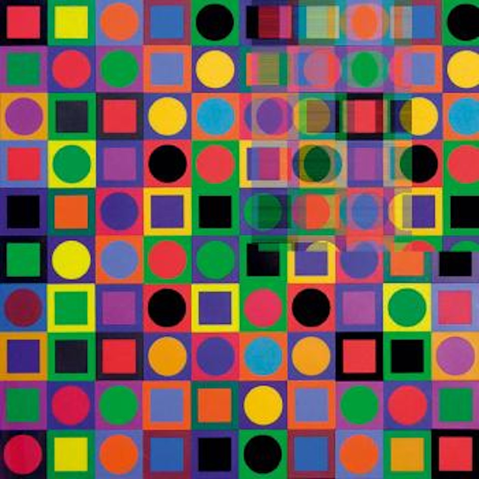 Vasarely planetary folklore participations no 1 by Victor Vasarely