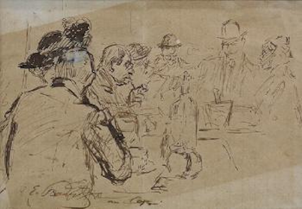 Au Café by Eugène Boudin