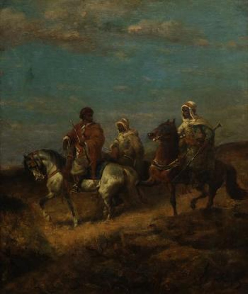 Orientalist Horsemen by Adolf Schreyer