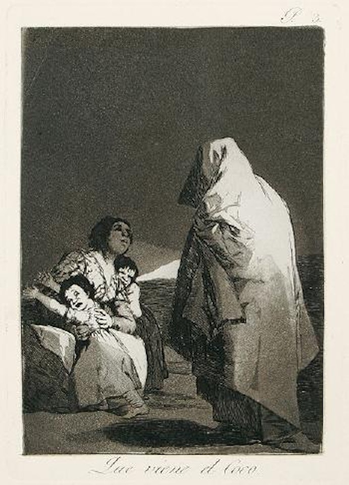 Que Viene El Coco by Francisco José de Goya