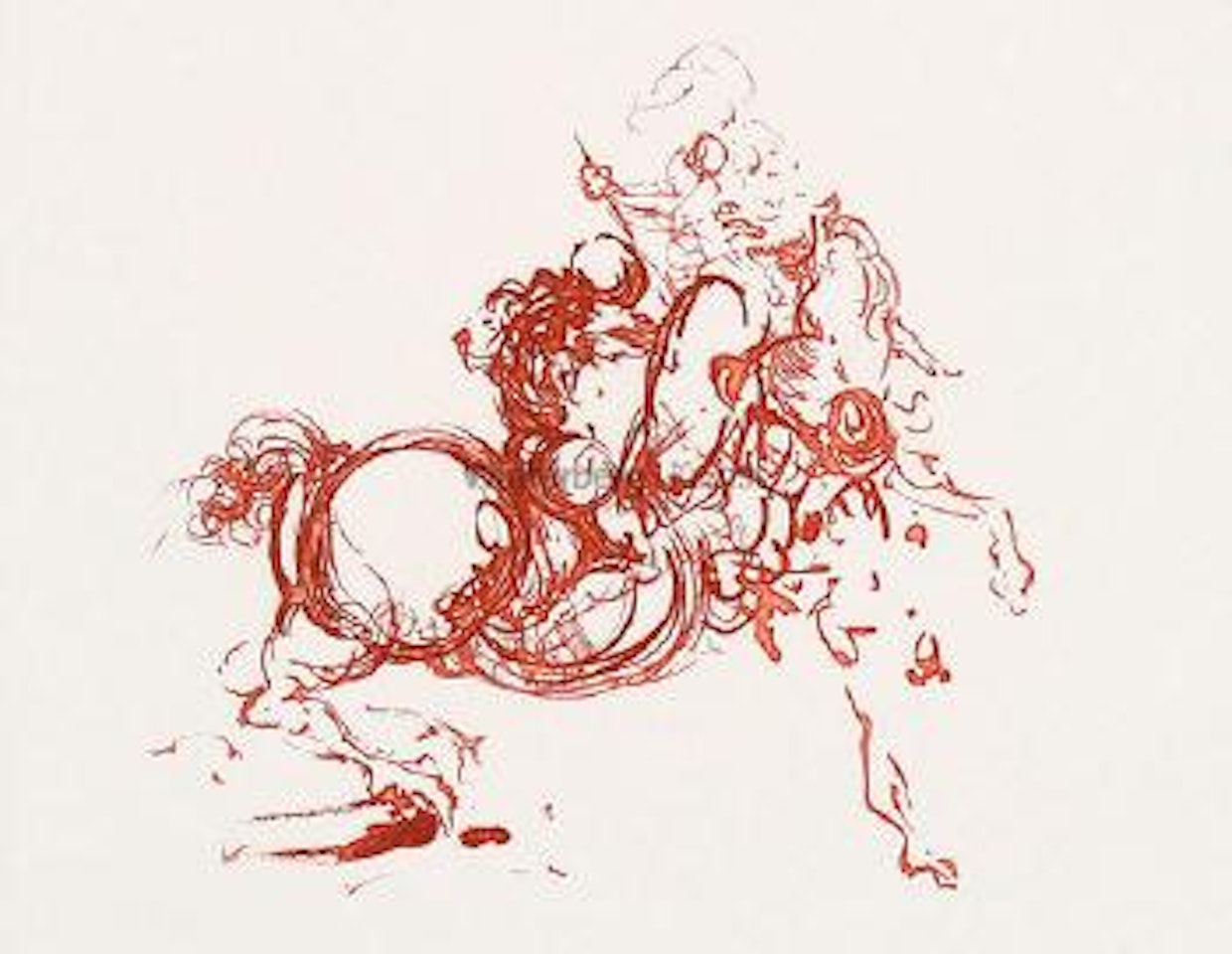 Jinette (Cavaliers) by Salvador Dali