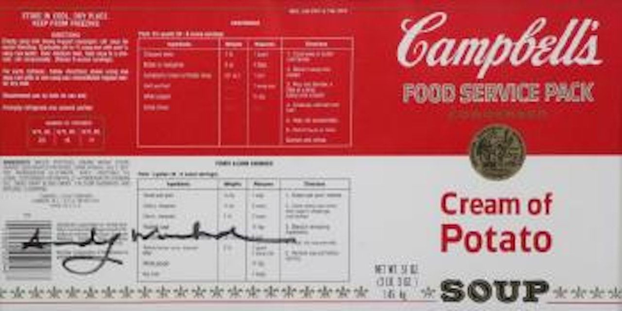 Campbell's Cream of Potato by Andy Warhol