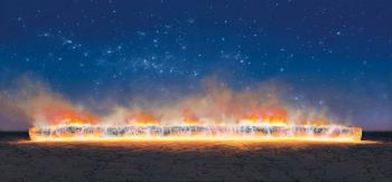 The night line by Tim Storrier