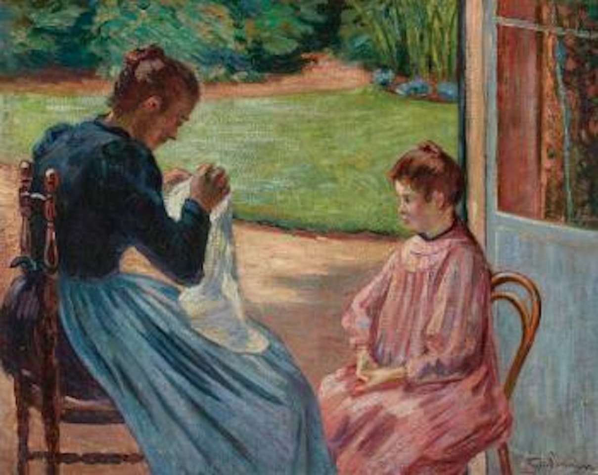 Madame Guillaumin et sa Fille by Armand Guillaumin