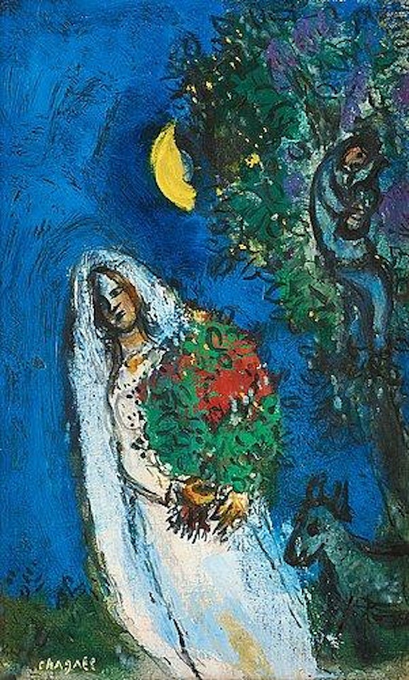 La Mariée À La Lune by Marc Chagall