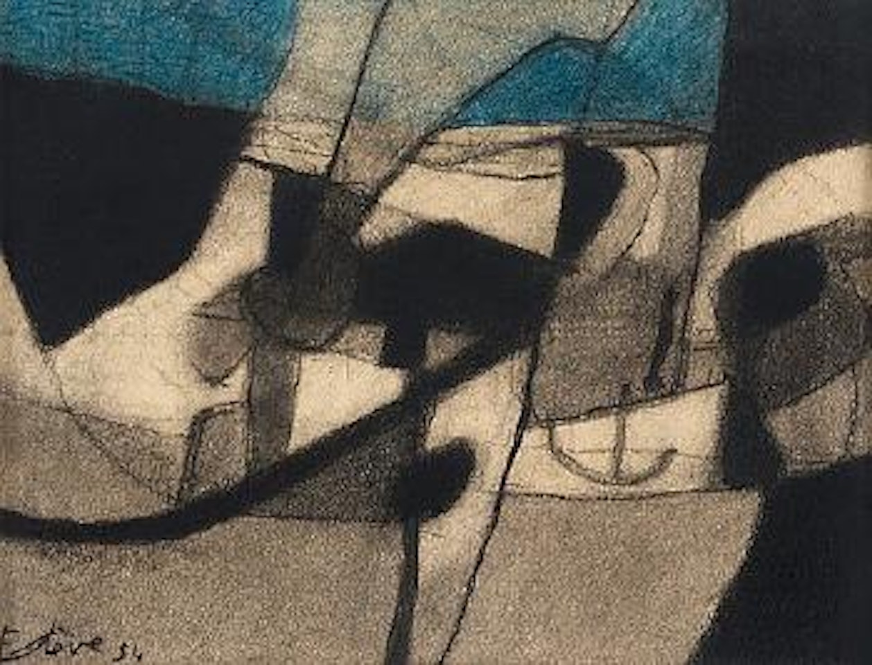 Paysage Aux Charadons by Maurice Esteve