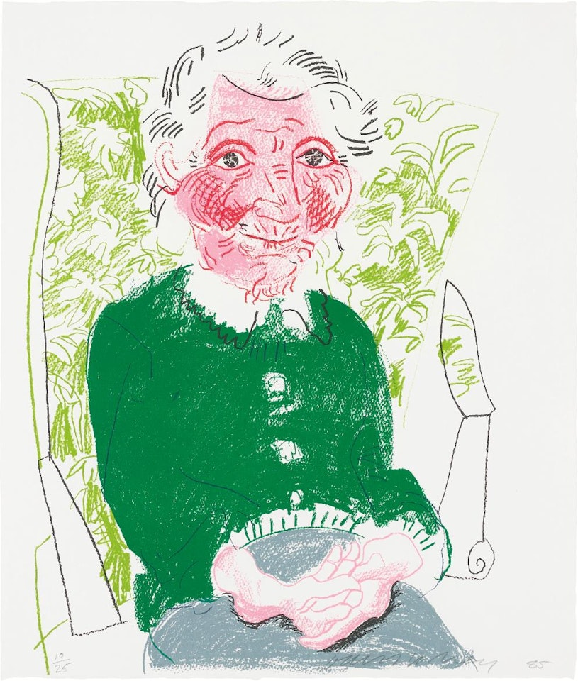 Portrait of Mother I, from The Moving Focus Series by David Hockney