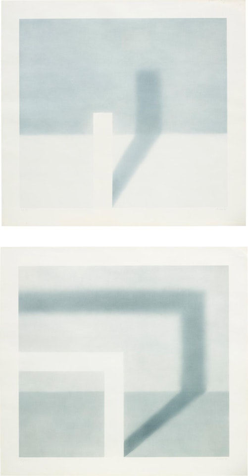 Schattenbild I und II (Shadow Picture I and II) by Gerhard Richter