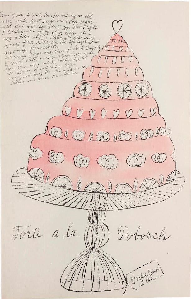 Torte a la Dobosch, from Wild Raspberries by Andy Warhol