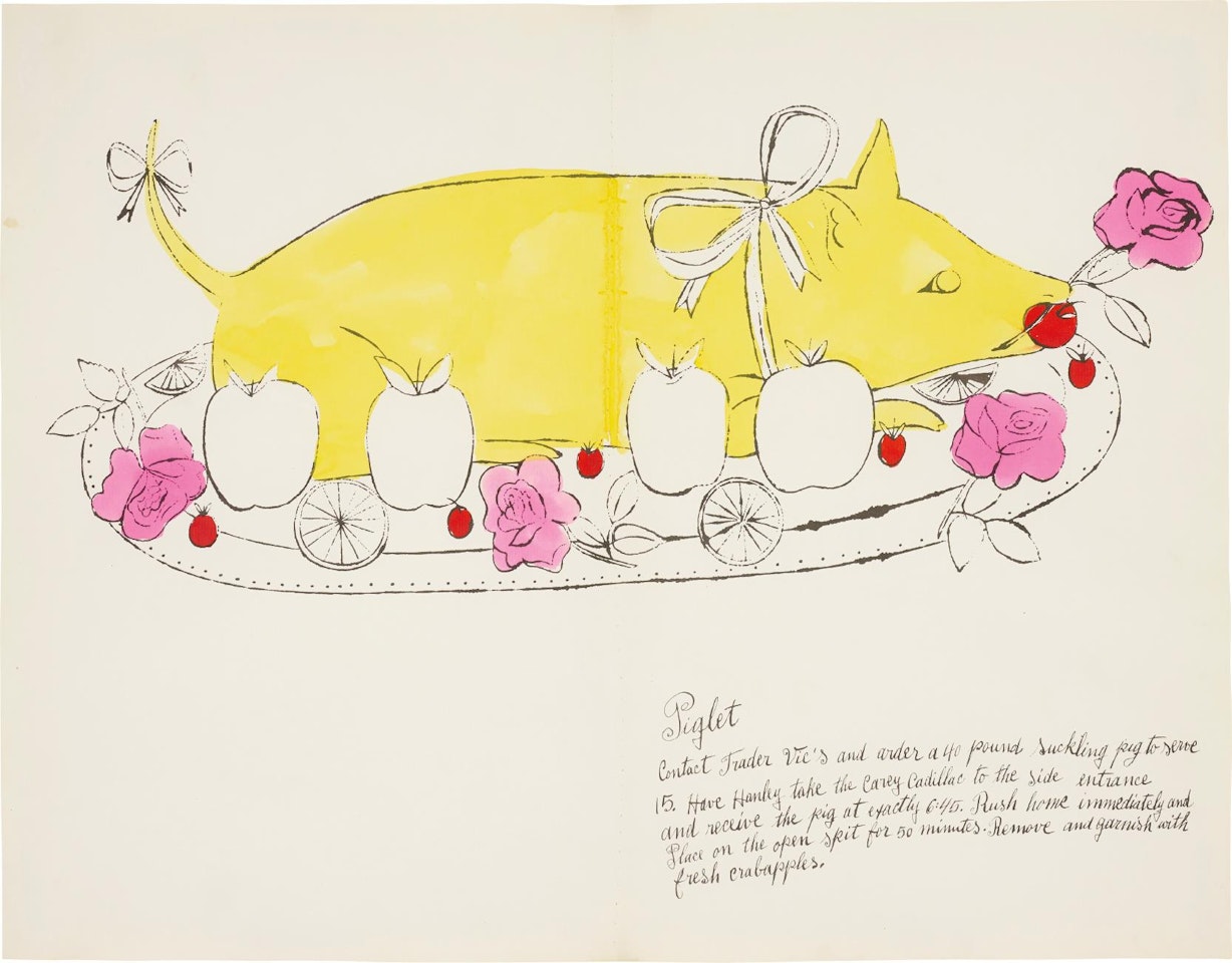 Piglet, from Wild Raspberries by Andy Warhol