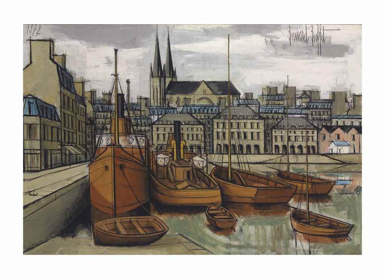 Vannes, remorqueurs dans le bassin by Bernard Buffet