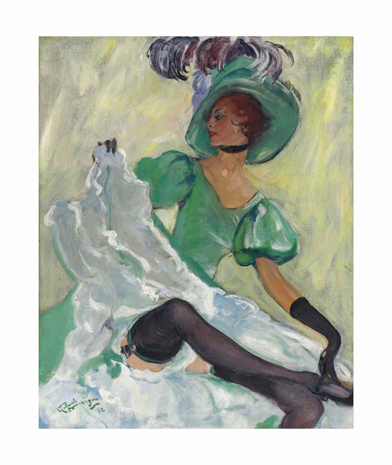 Danseuse de French Cancan by Jean Gabriel Domergue
