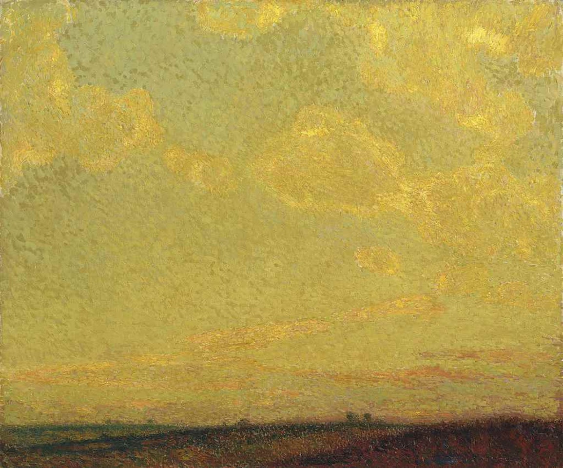 Soleill couchant, Gerberoy by Henri Le Sidaner