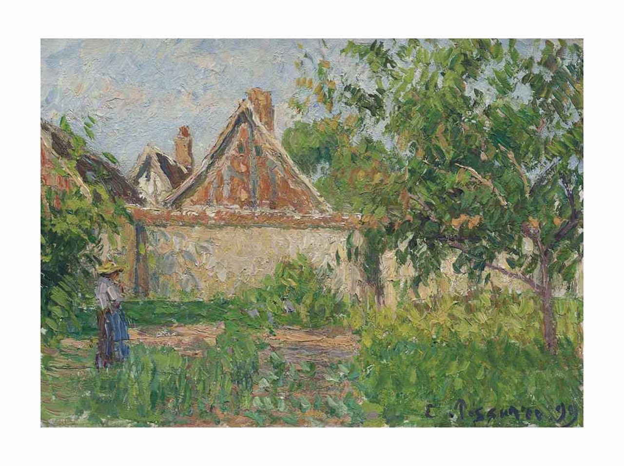 Coin du jardin à Éragny by Camille Pissarro