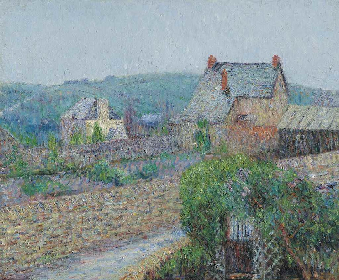 Environs d’Osny, près Pontoise (recto); Paysage maritime (verso) by Gustave Loiseau