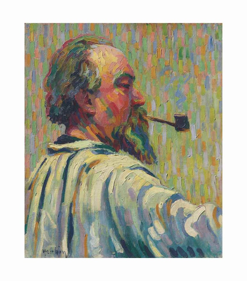 Profil du peintre Battaglia by Auguste Herbin