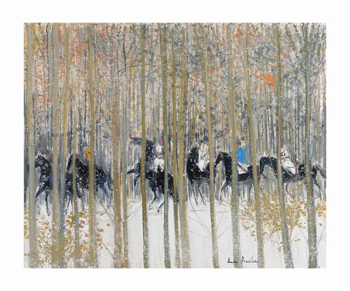 Sous-bois doré by André Brasilier