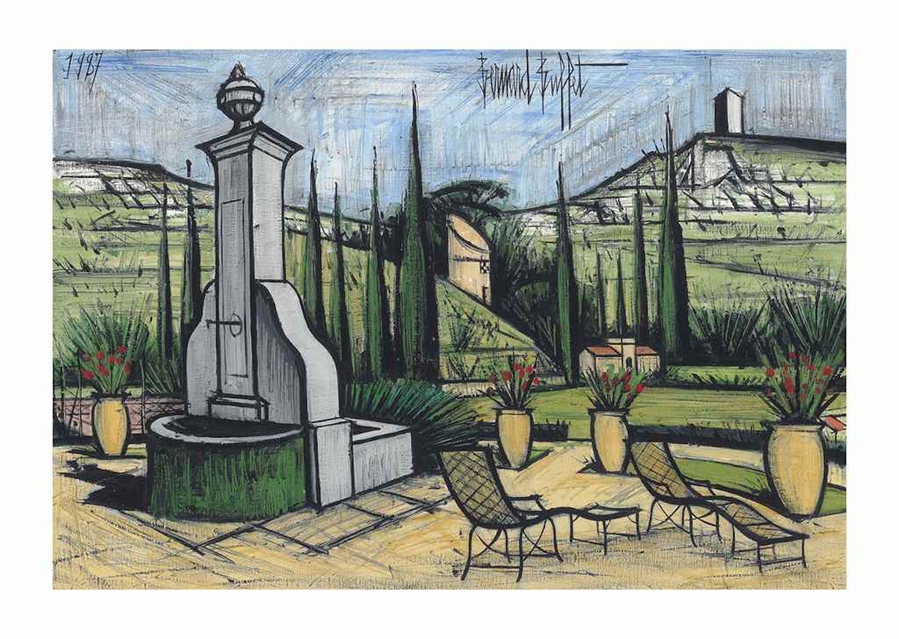 La Baume, la fontaine by Bernard Buffet
