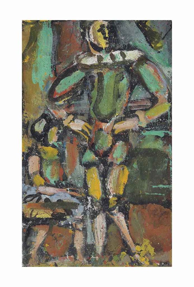 Clown et petite danseuse by Georges Rouault