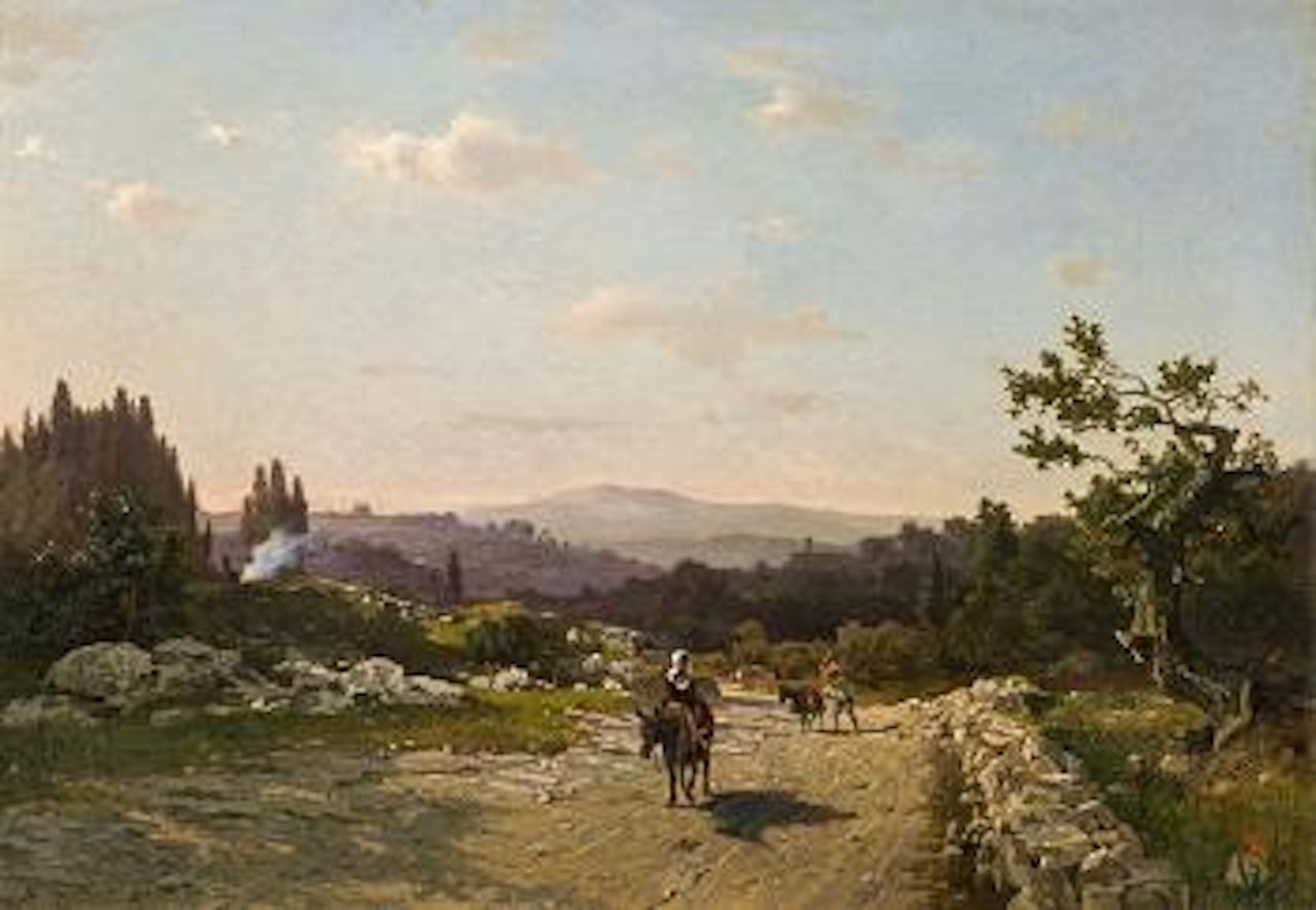 Evening mood in southern landscape by Robert Russ