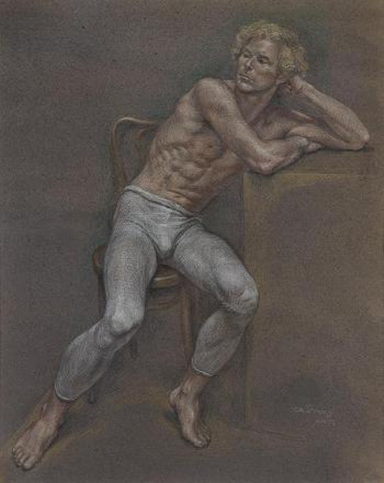 Seated dancer by Paul Cadmus