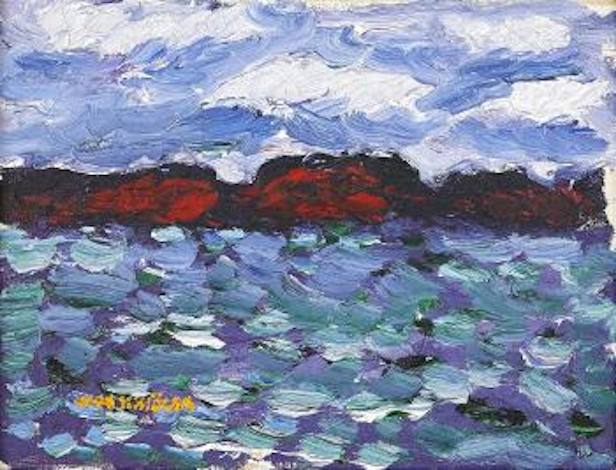 Skärgårdsvy by Inge Schiöler