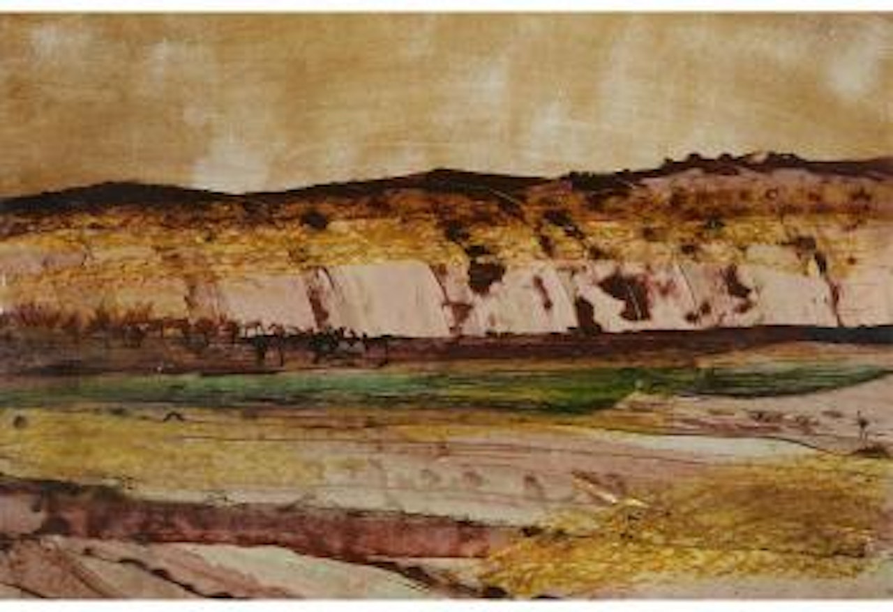 Central Australian Landscape With Trees by Sidney Nolan