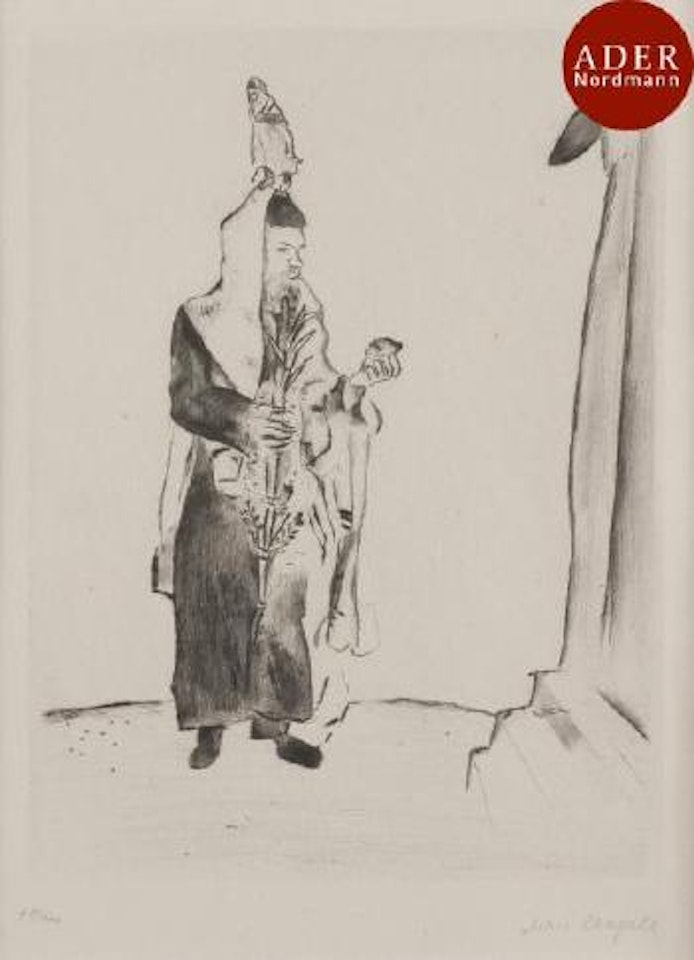 Le Rabbin by Marc Chagall