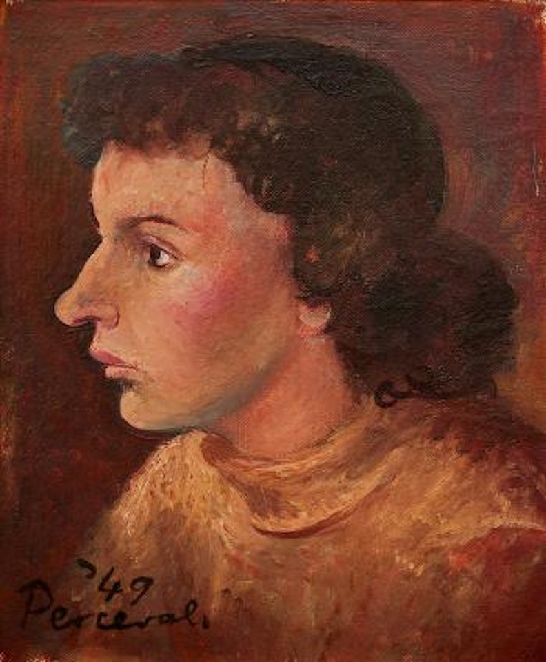 Lady in Faun Jumper ,
1949 by John Perceval