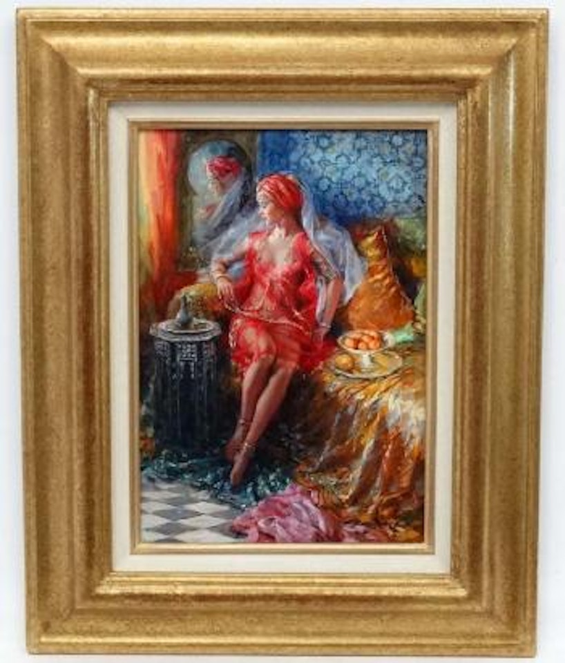 Odalisque in red by Constantin Razoumov