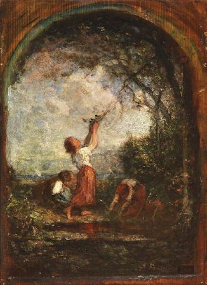 Presso il fonte by Antonio Fontanesi