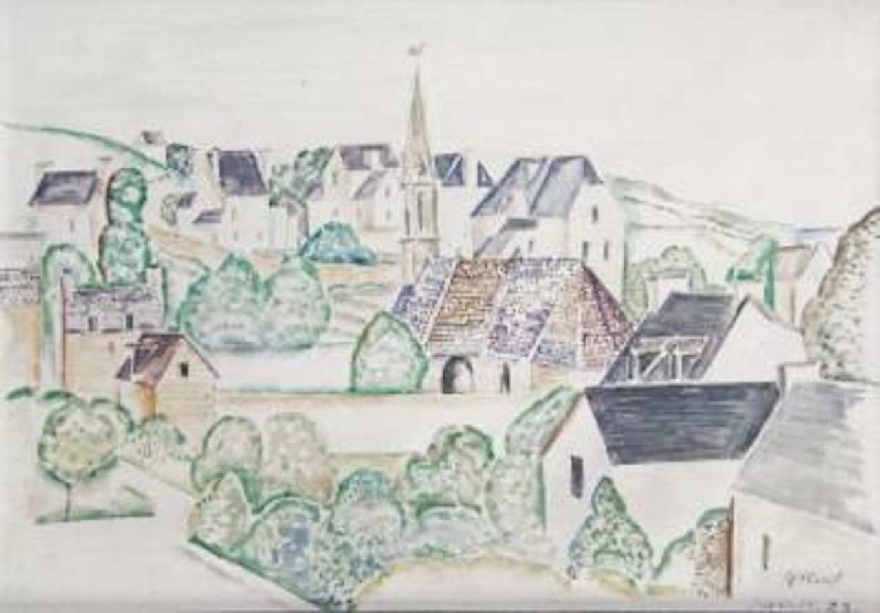 Vue de Tréboul by Leopold Survage