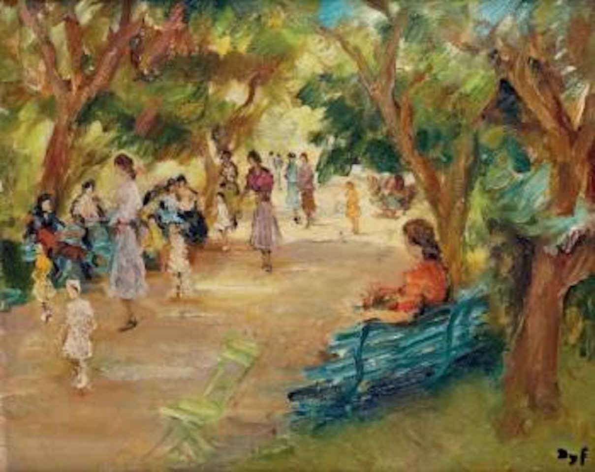 Paris, Le Parc Monceau by Marcel Dyf