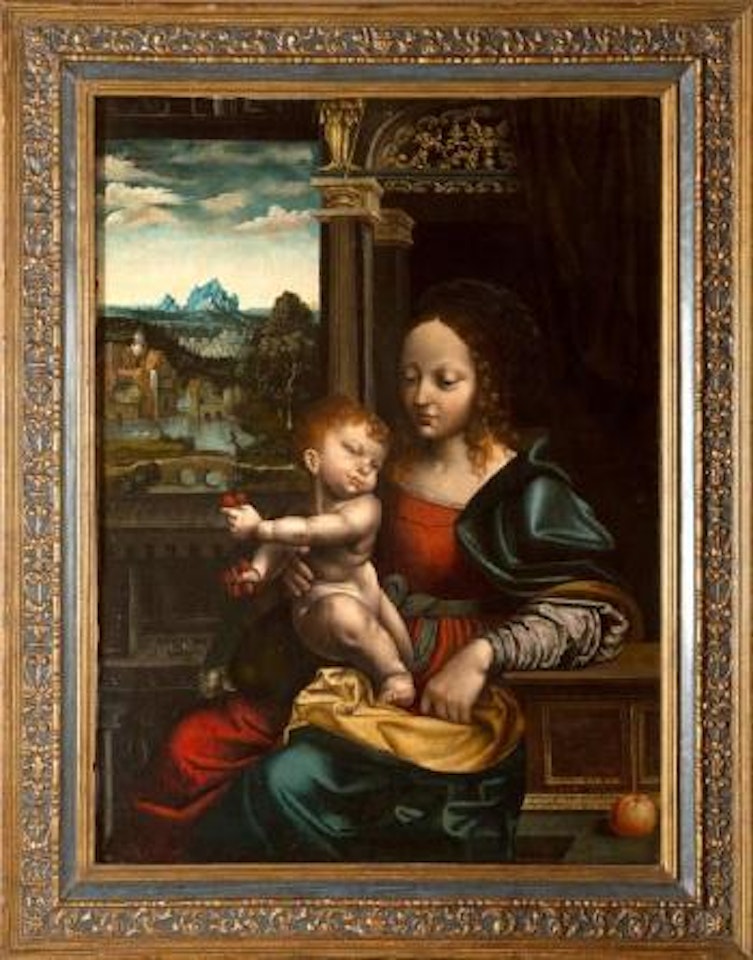 Vierge à l'Enfant aux cerises by Joos van Cleve
