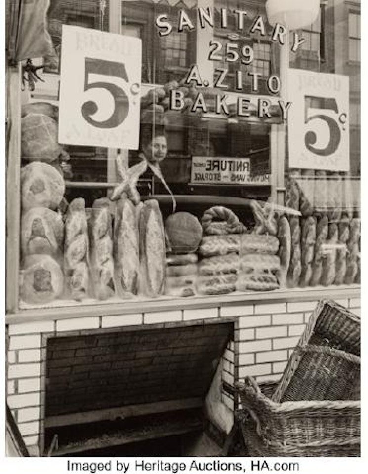 Bread Store, 259 Bleecker Street, February 3, 1937 ,
1937 by Berenice Abbott