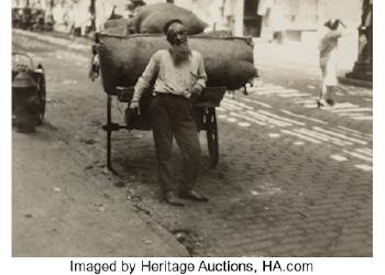 East Side Peddler ,
1929 by Berenice Abbott